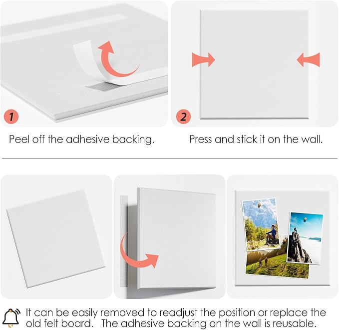 MaxGear Large Cork Board for Wall 48" x 36" White Bulletin Board, 12 Pack Felt - Image 4