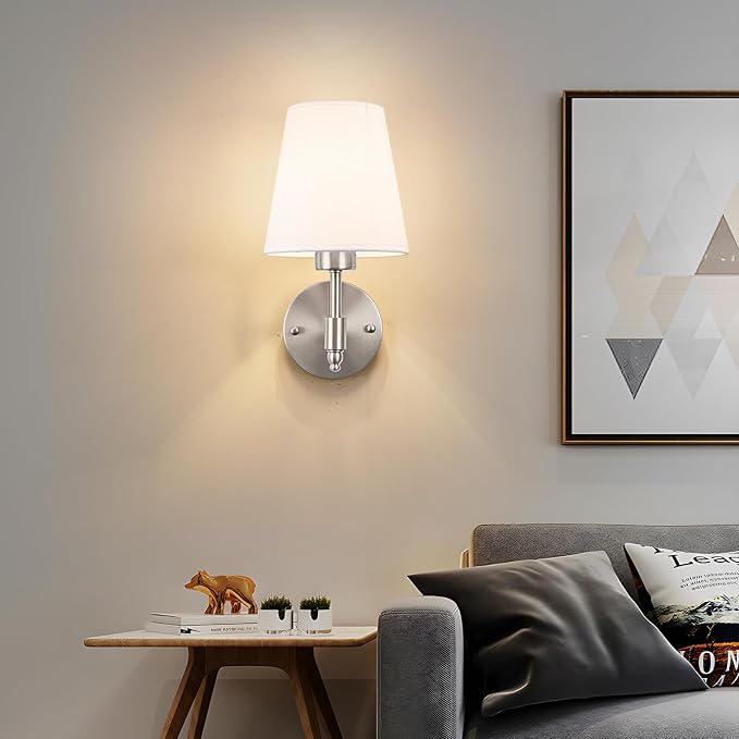 Peel and Stick Wall Sconces, Stick On Wall Sconce Set of 2, Battery Operated - Image 9