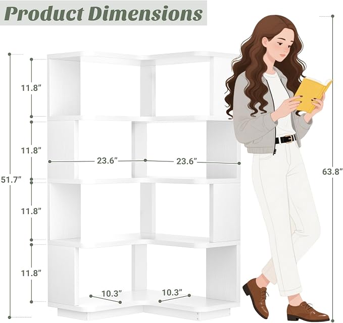 Armocity Corner Book Shelf - Image 3
