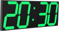 CHKOSDA LED Large Digital Wall Clock, Oversize Wall Clock by CHKOSDA