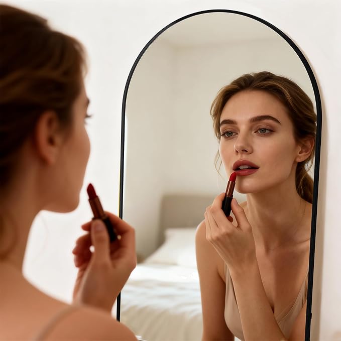 Simple Deluxe Arched Full Length Mirror, - Image 3