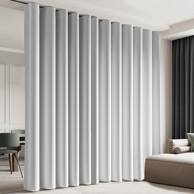Room Divider Blackout Curtain Track Curtains Wall Dividers Panels Screen by CBSROROHome