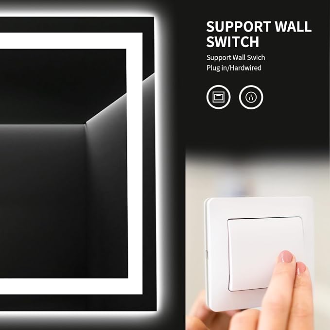 LOAAO 60X36 LED Bathroom Mirror - Image 7