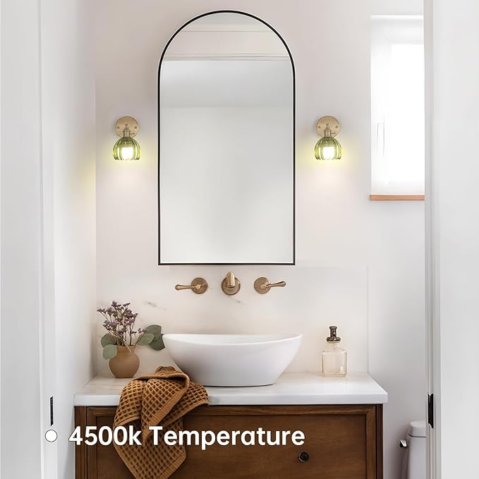 Shenmoyl Vintage Battery Operated Wall Sconce - Image 6