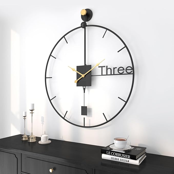 Cuspin 30 inch Large Wall Clocks Battery Operated Wall Clock - Image 2