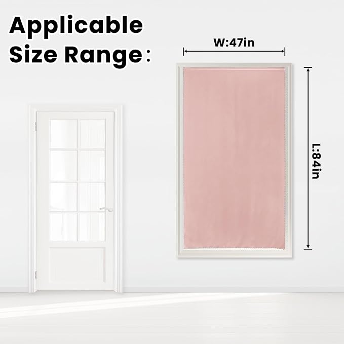 Self Adhesive Curtains, Stick Curtain Blackout Shades Window Cover Curtains - Image 7