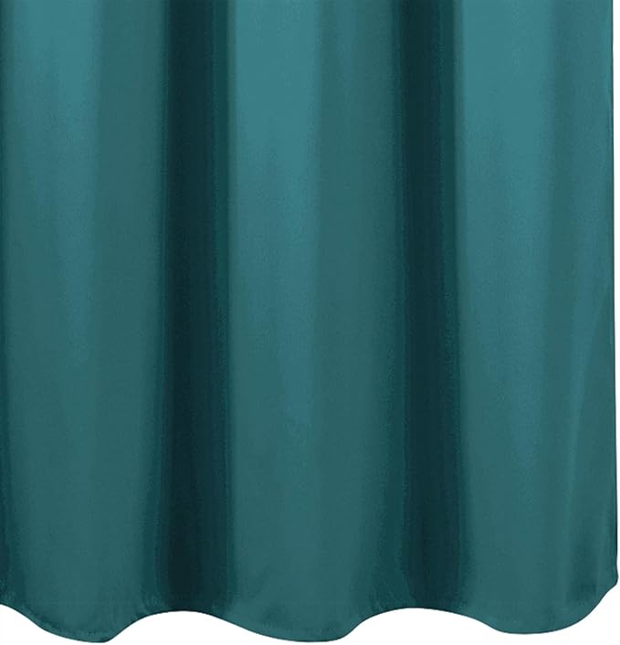 LEMOMO Blackout Curtains 66 x 54 Inch Long Sea Teal Curtains Set of 2 Panels - Image 8