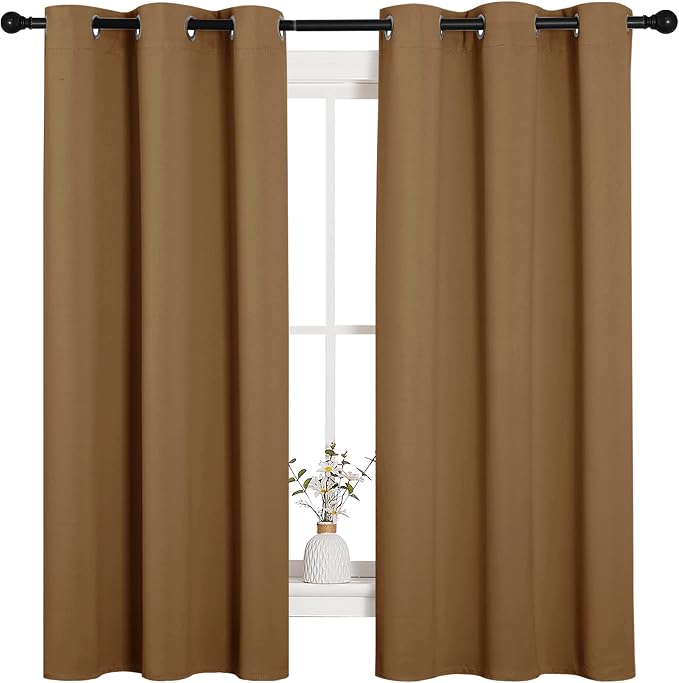 NICETOWN Sleek Blackout Curtains 63 inches Length - Image 2