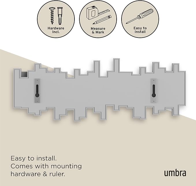 Umbra Sticks Wall-Mounted Coat Rack Rail Hook - Image 6