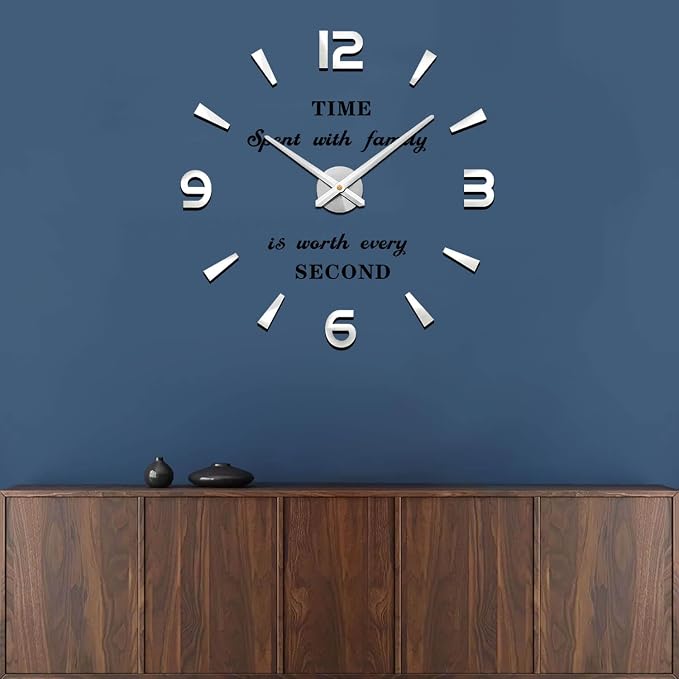 VANGOLD Large 3D Wall Clock DIY Wall Decoration Clock - Image 7