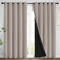 Yakamok 100% Blackout Curtains 84 Inches Long, 2 Thick Layers Heat and Full by Yakamok