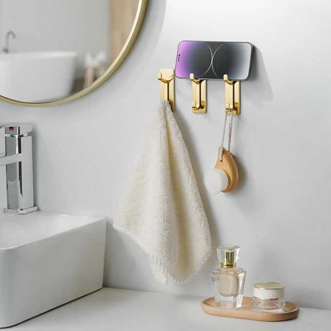 Self Adhesive Wall Hooks for Hanging: Extra Strong 13 LB, Hook for Coat - Image 4