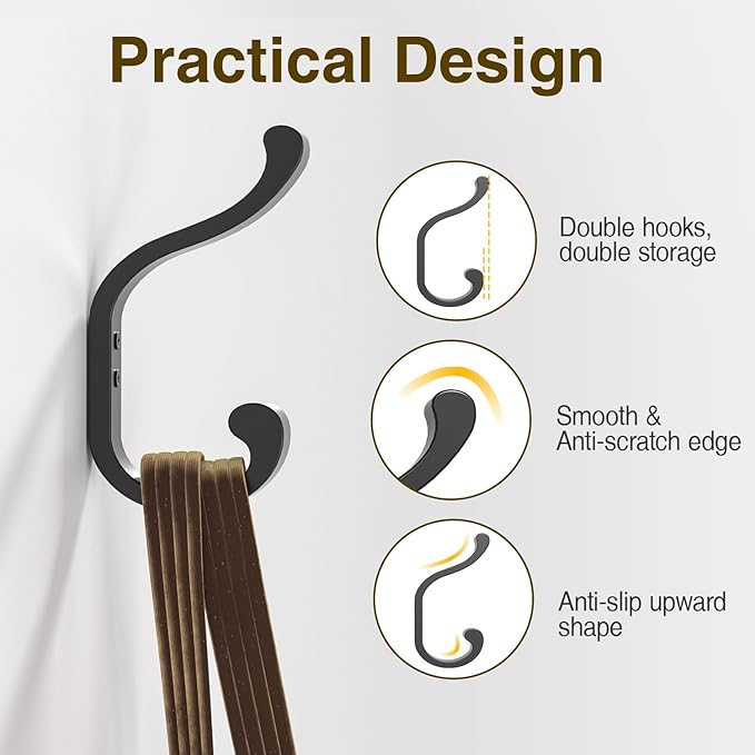 bussdis Coat Hanger Wall Mount 8-Pack - Image 4