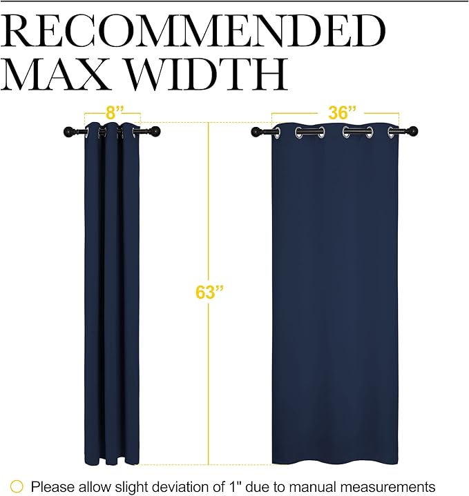 NICETOWN Light Blocking Thermal Insulated Solid Grommet Top Blackout - Image 6