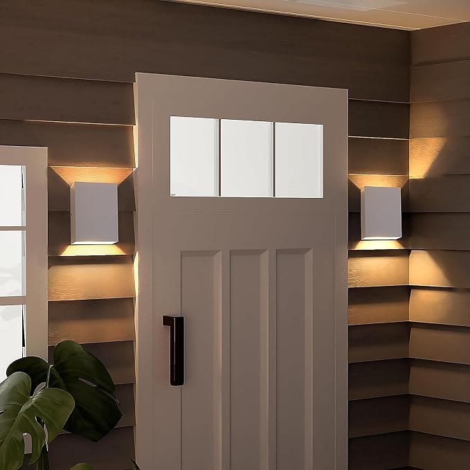 KICAAO LED Wall Sconces 4 Pack, 12W Modern Wall Lamp, Hardwired Aluminum Wall - Image 8