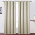LEMOMO Blackout Curtains 52 x 120 Inch Long Light Beige Curtains Set of 2 by Lemomo