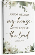 HIWX Christian Wall Decor, as for Me and My House Bible Verses Sage Green by HIWX
