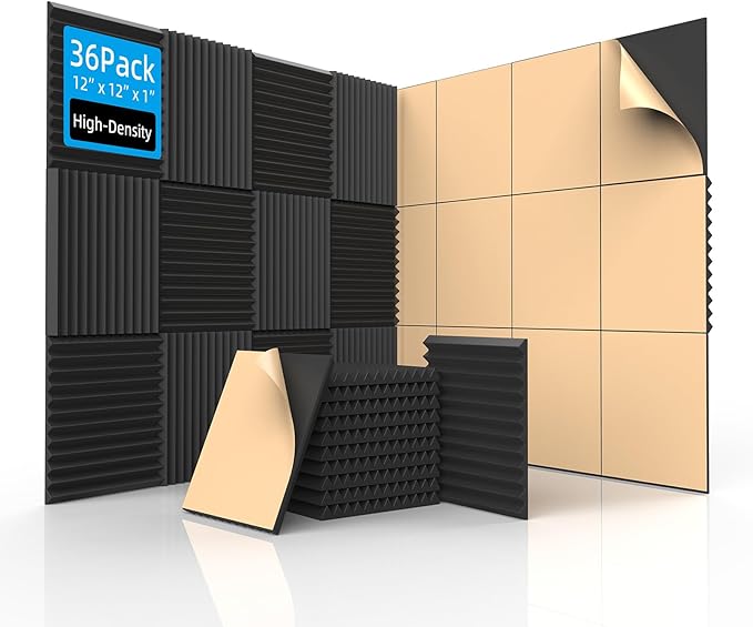 SD SODOCT 36 Pack Acoustic Foam Panels by SODOCT