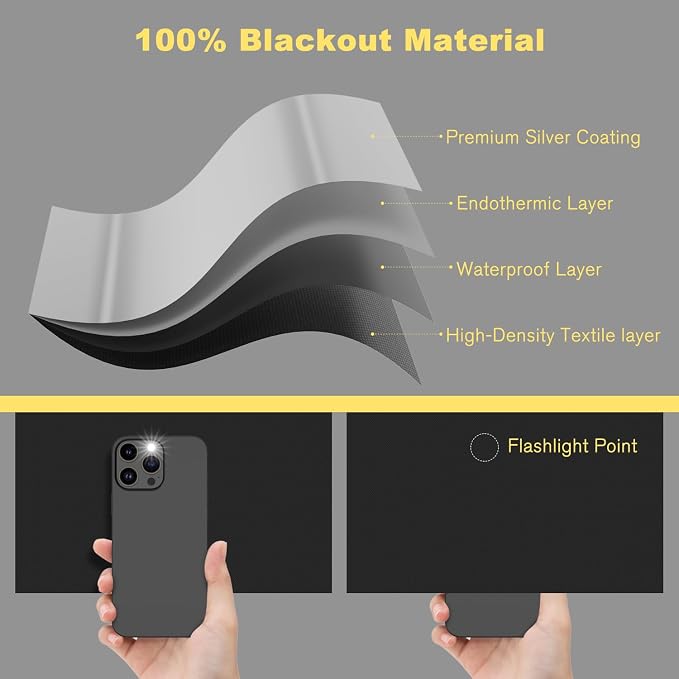 RUseeN Portable Blackout Shades Window Curtains, 100% Blackout Material - Image 8