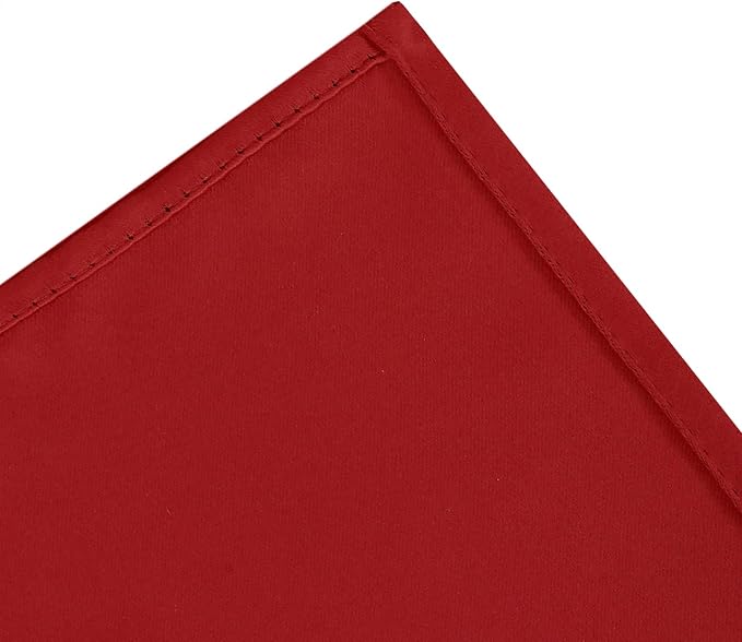 LEMOMO Blackout Curtains 52 x 90 Inch Long Bright Red Curtains Set of 2 Panels - Image 7