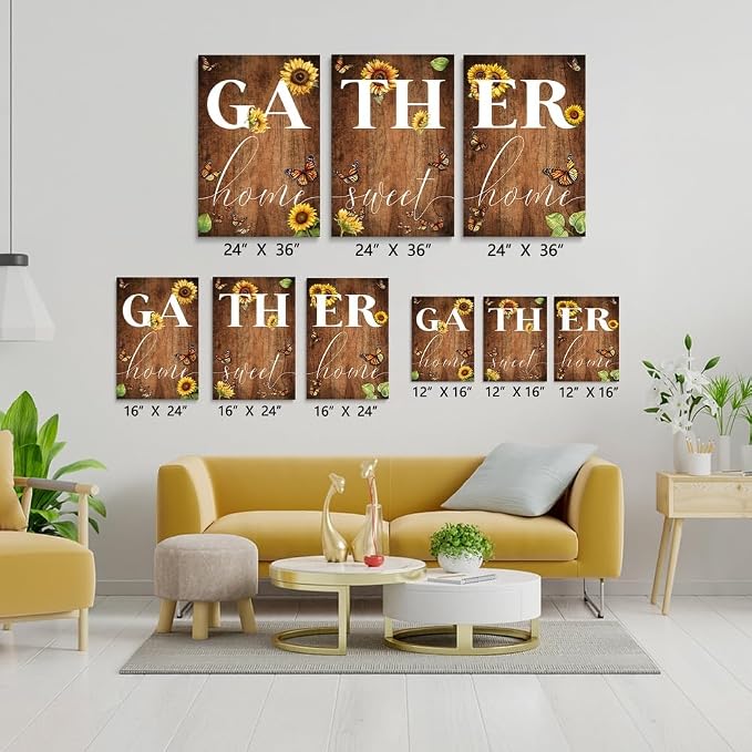 GUBIYU Gather Signs for Home Decor Gather Wall Decor for Dining Room Home Sweet - Image 6