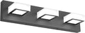 Ralbay LED Modern Black Bathroom Vanity Lights 3 Lights Acrylic Modern Black by RalbayLighting