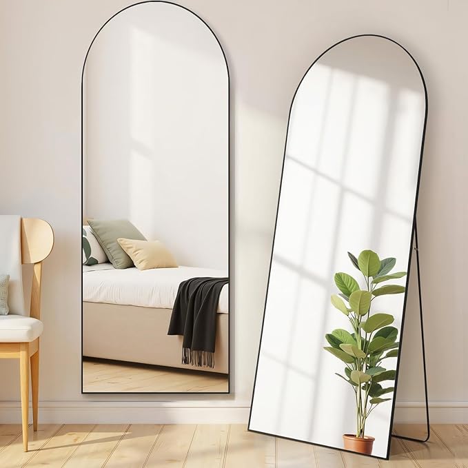 Arched Mirror Full Length, Upgraded 21"x64" Body Wall Mirrors by Aidoly