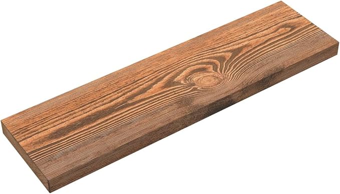 BAOBAB WORKSHOP Wood Floating Shelves, Bathroom Shelf 24 inch, Walnut Floating - Image 4