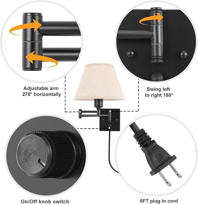 TRLIFE Wall Sconce with Remote Control, Dimming 10%-100% and Adjustable Color - Image 5