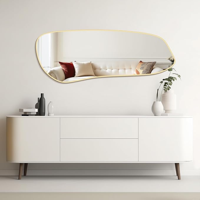 WallBeyond Irregular Wall Mirror, Asymmetrical Mirror Wall Mounted - Image 2