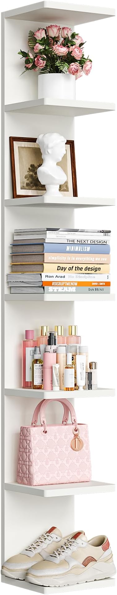 upsimples 7-Tier Floating Wall Shelf, Decorative Shelves by upsimples