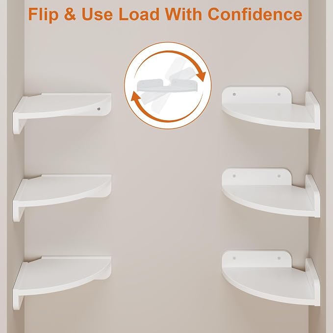YAOHUOO Corner Shelf Wall Mounted - Image 6