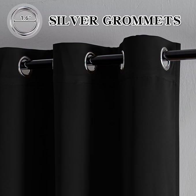 IGEMAEVE Black Out Curtains 84 Inch Long - Image 6