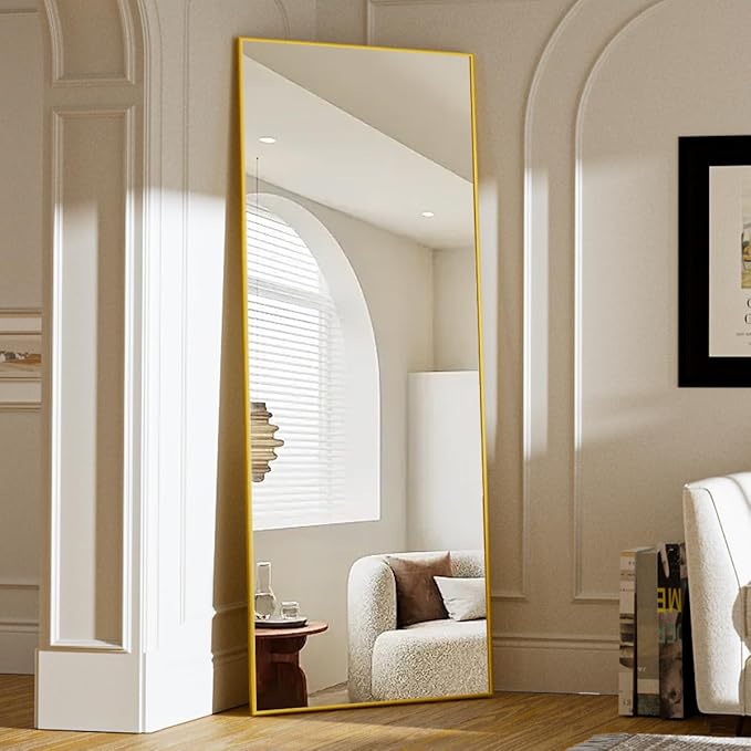 Koonmi 64"x21" Floor Mirror Full Length, Bedroom Floor Body Mirror by KOONMI