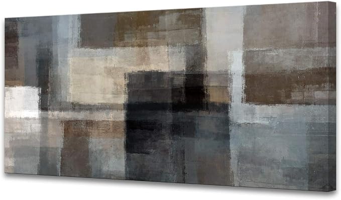Cao Gen Decor Art A62450 Canvas Prints Abstract Wall Art Print Paintings Grey by Cao+Gen+Decor+Art