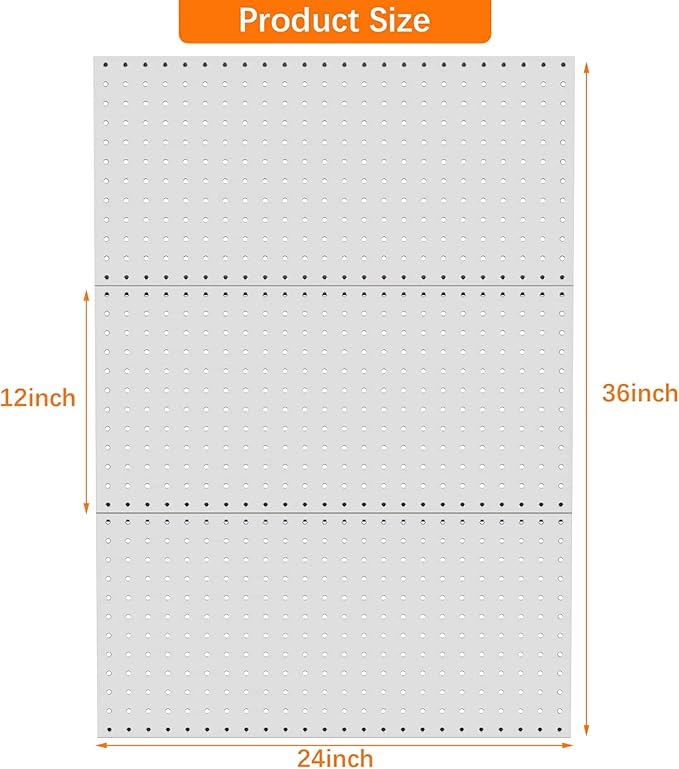 TORACK 3 PCS Metal Pegboard Panels - Image 3