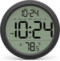 Digital Wall Clock with Date, Indoor Temperature, Battery-Operated Digital Clock by DigitalClocks
