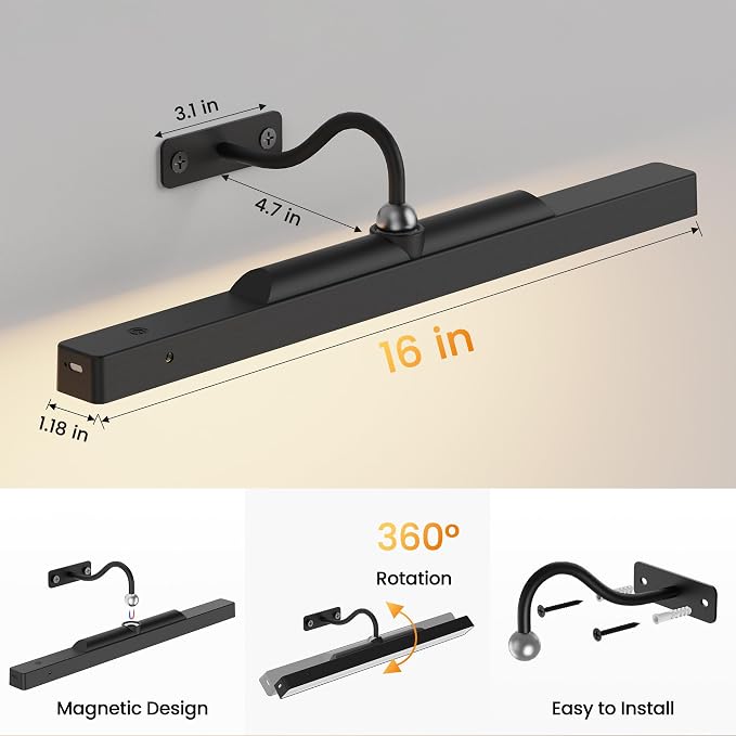Dimmable Cordless Picture Light - Image 6