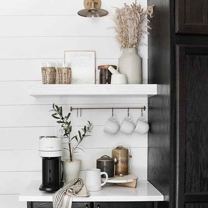 QEEIG Floating Shelves for Wall Bathroom Shelf Bedroom Kitchen Living Room - Image 6