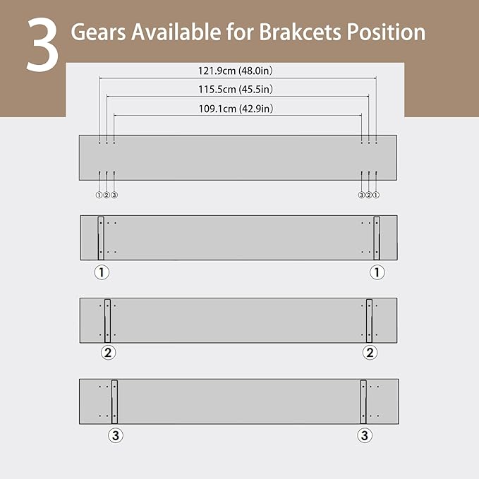 DINZI LVJ Long Wall Shelves, 55.1Inch Wall Mounted Shelves Set of 2, Extra - Image 4