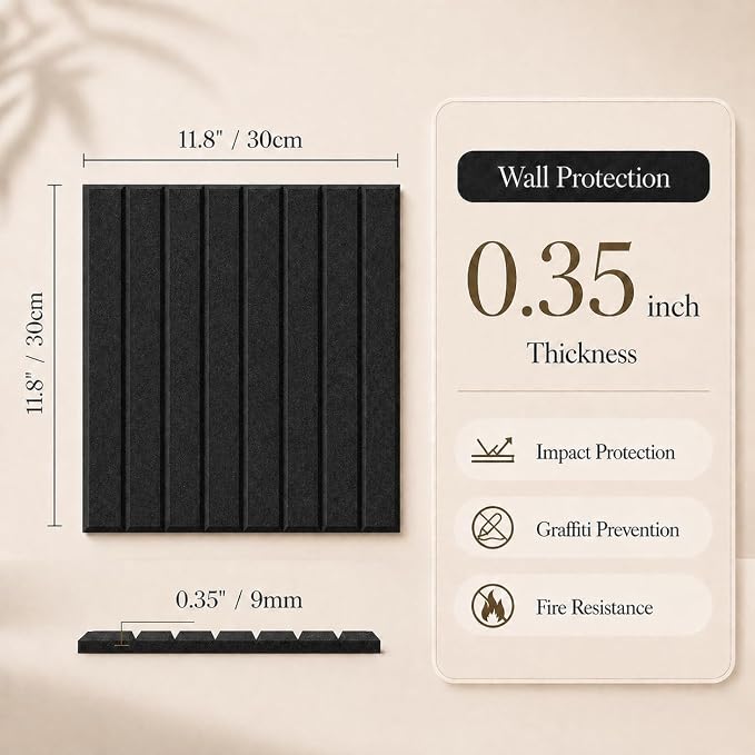 Large Cork Boards for Walls – 48 x 36 Self Adhesive Felt Wall Tiles - Image 2
