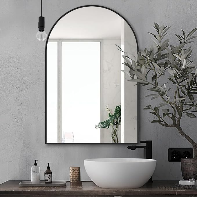 Arched Wall Mirror, Living Room, Hang Vertical or Horizontal by ZMYCZ