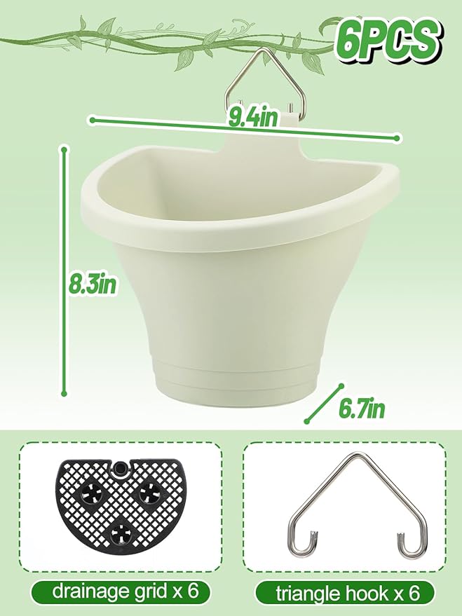 MADHOLLY 6Pcs Vertical Hanging Planters - Image 6