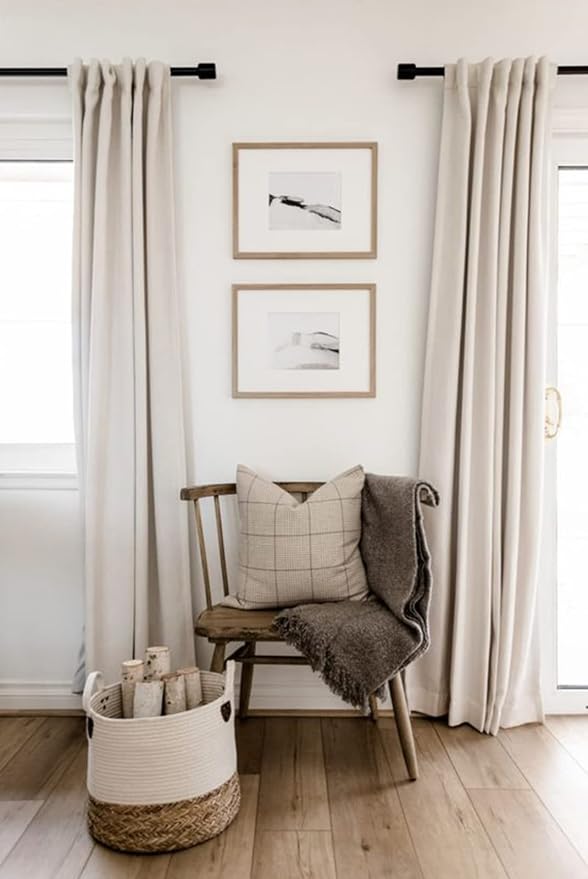 100% Blackout Shield Linen Blackout Curtains - Image 7