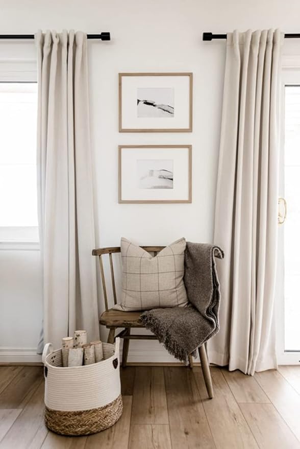 100% Blackout Shield Linen Blackout Curtains - Image 7