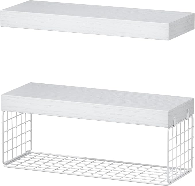 QEEIG White Bathroom Shelves Over Toilet - Image 8