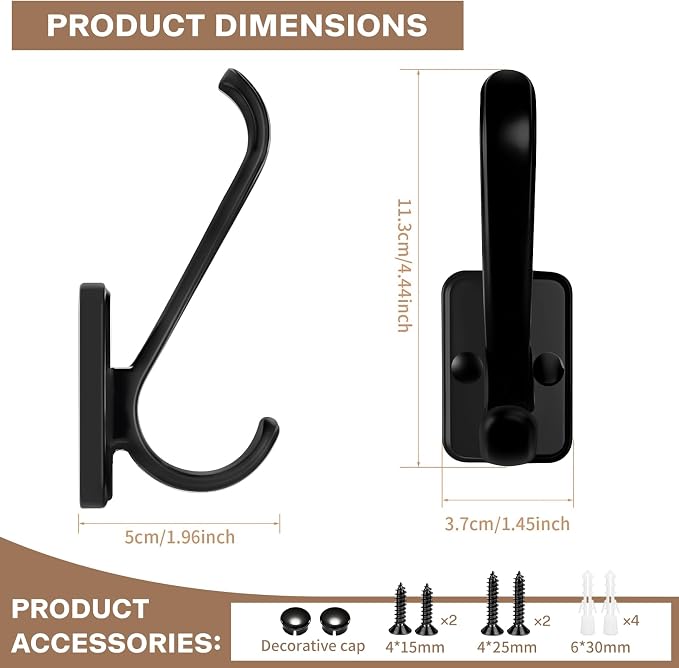 Coat Hooks Heavy Duty - Image 2