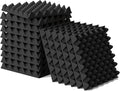6 Pack 1.5"X12"X12" Acoustic Foam, Sound Proof Egg Crate Foam, Upgraded by WVOVW