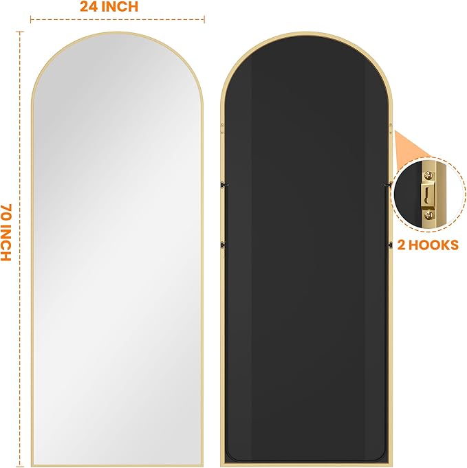 TRAHOME Full Length Arched Mirror, Living Room, Dressing Room - Image 7