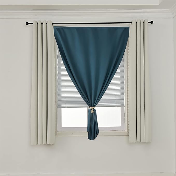 AJAZZ self Adhesive Portable 100% Blackout Curtains Simple and Easy to - Image 7